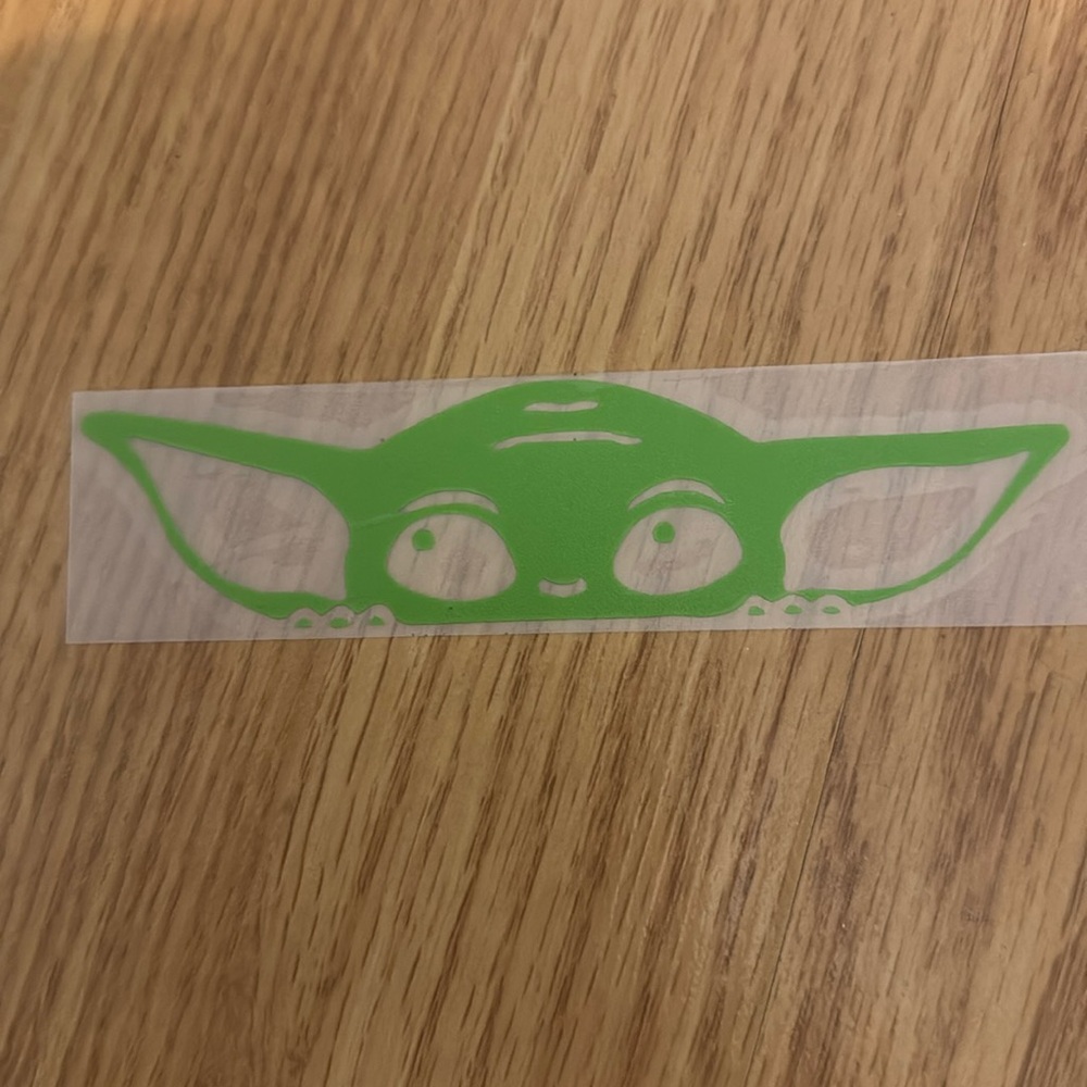 Baby Yoda decal